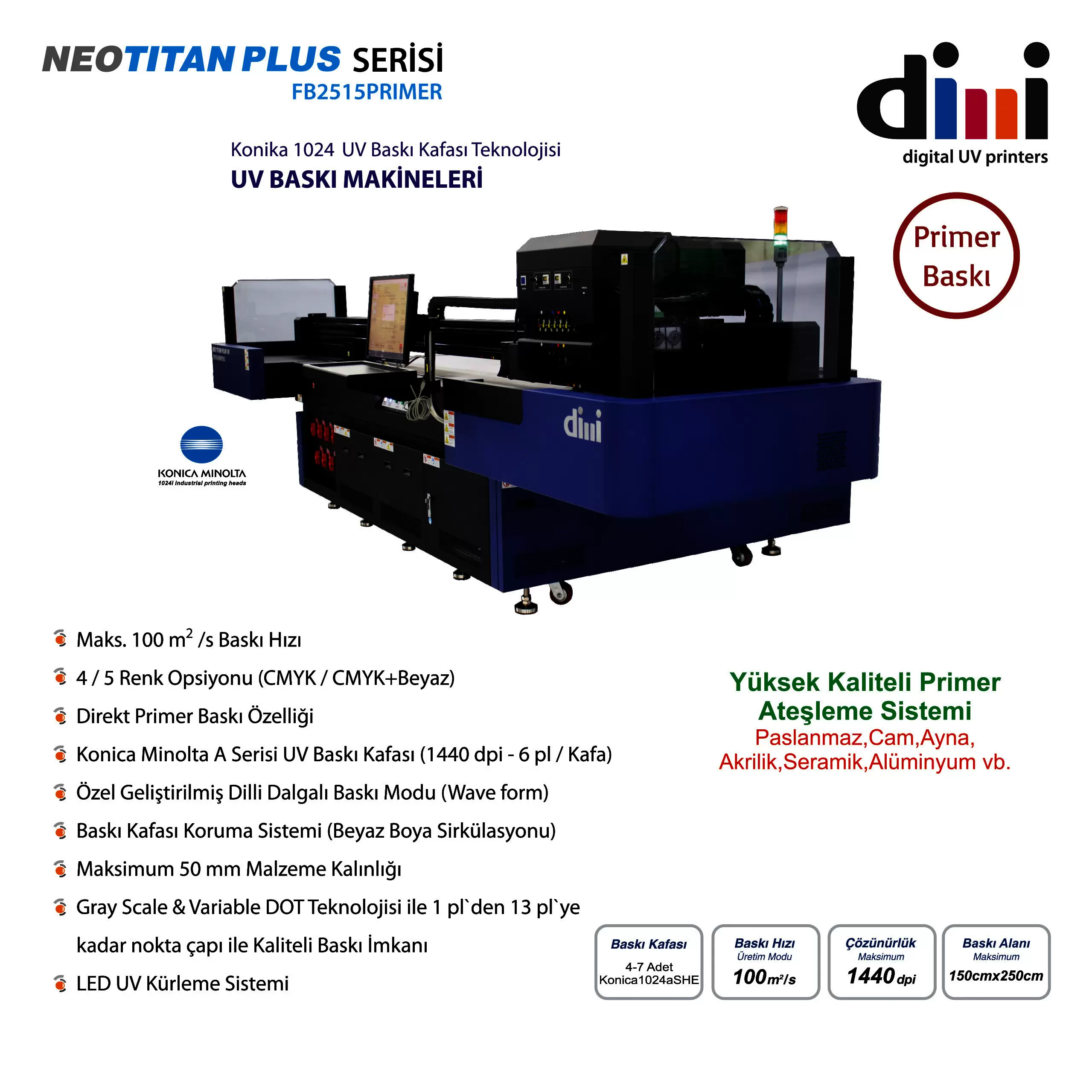 Dilli NEOTİTAN PLUS Serisi FB2515 PRIMER | Prodigital Dijital Bas