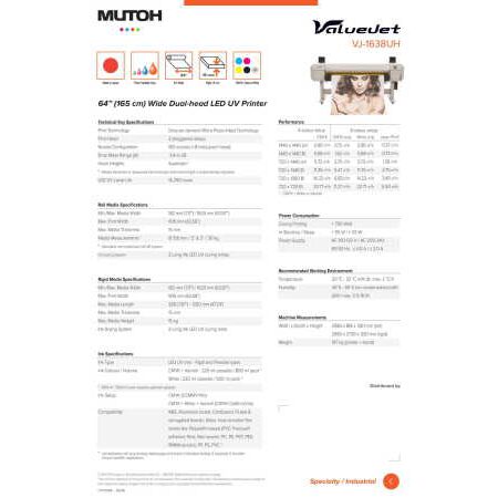 Mutoh ValueJet VJ 1638UH