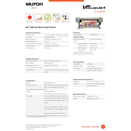 Mutoh VJ1638UR