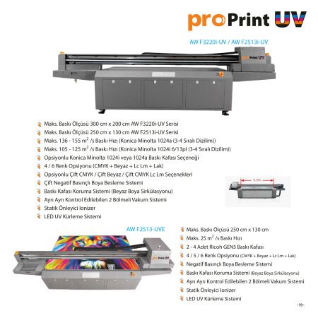 ProPrint UV AW F2513İ-UV